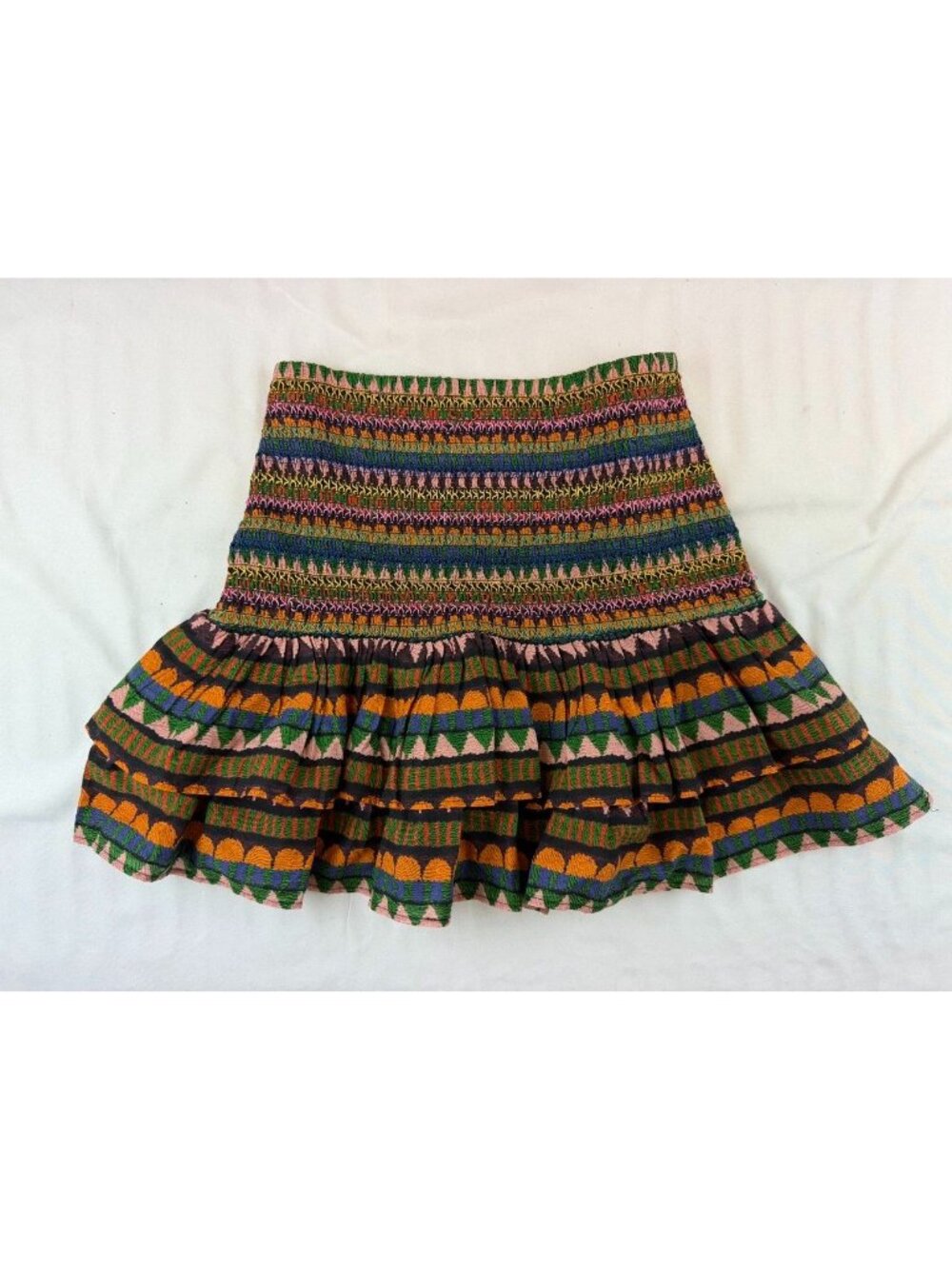 Farm Rio Multicolor Patterned Women's Skirt Small Size